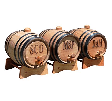 Personalized 1 Liter Oak Whiskey Barrel