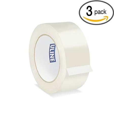 ULINE Industrial Shipping & Packing Tape 2" x 110 Yards 2.0 Mil - Clear (3 Pack)