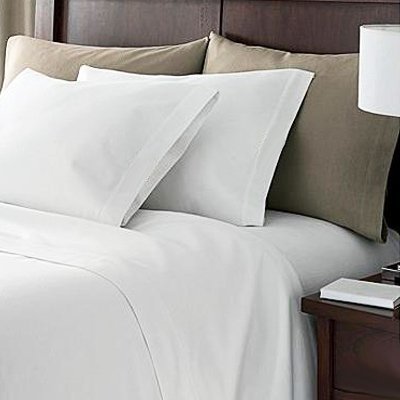 Linens Limited 100% Egyptian Cotton 200 Thread Count Duvet Cover, White, King
