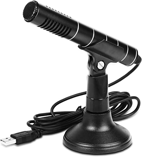 Depusheng USB Condenser Microphone for Computer, PC, Laptop, MAC, Windows, Games, Streaming Broadcast, Skype, YouTube Videos, Chatting