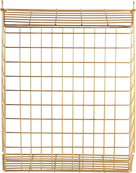 Buckingham 30053 Chrome Plated Pre-Assembled Front Door Letter Cage/Post Box, Brass