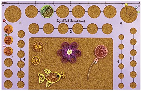 Quilled Creations Circle Template Board, 5-Inch by 8-Inch