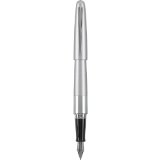 Pilot Metropolitan Collection Fountain Pen Silver Barrel Classic Design Medium Nib Black Ink 91108