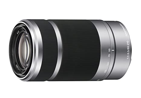 Sony E 55-210mm F4.5-6.3 OSS Lens for Sony E-Mount Cameras (Silver)