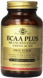 Solgar BCAA Plus Branched Chain Amino Acids Vegetable Capsules 100 Count