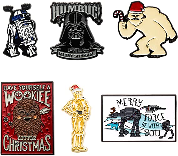 Star Wars Holiday Character 6 Enamel Pin Set (Amazon Exclusive)