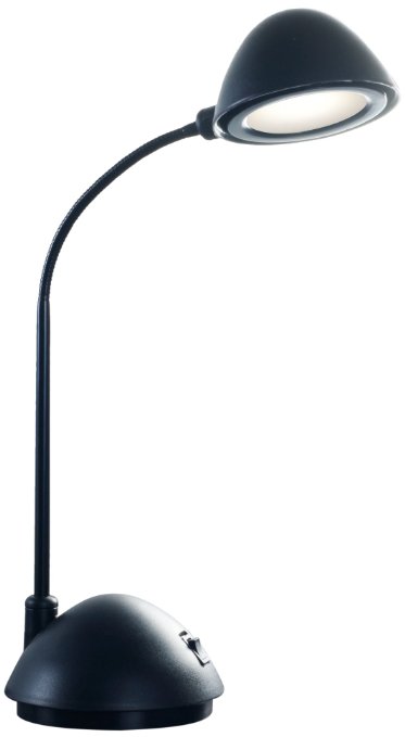 Lavish Home Bright Energy Saving LED Desk Lamp, Black (21")