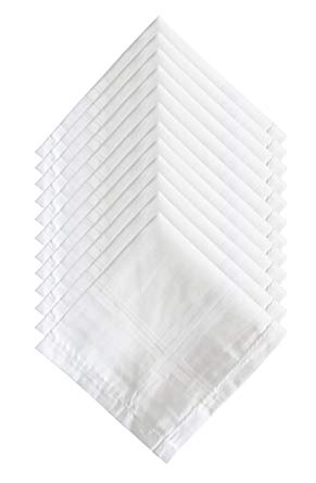 S4S Men's 100% Cotton Supreme Collection Handkerchiefs/Hankies for Men