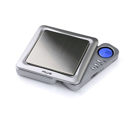 American Weigh Scales Silver Blade Series BL-100-SIL Digital Pocket Scale, 100 by 0.01 G