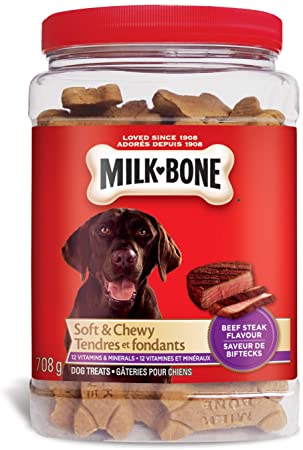 Milk-Bone Soft & Chewy Beef Steak Flavour Dog Treats 708g