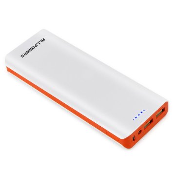 ALLPOWERS 2nd Gen 31A Output 12000mAh Portable Power Bank External Battery Pack with iPower for iPhone iPad Air mini Samsung Blackberry Other Smartphones and TabletsOrange