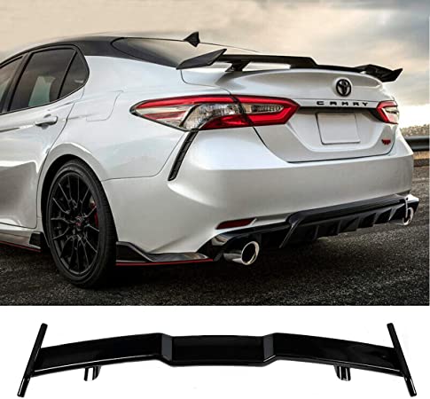 N / A Fit for 2018-2020 Toyota 8th Gen Camry LE SE XLE XSE Rear Trunk Spoiler Gloss Black