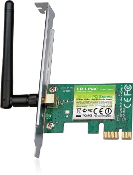 TP-LINK TL-WN781ND Wireless N150 PCI Express Adapter, 2.4GHz 150Mbps, Include Low-profile Bracket