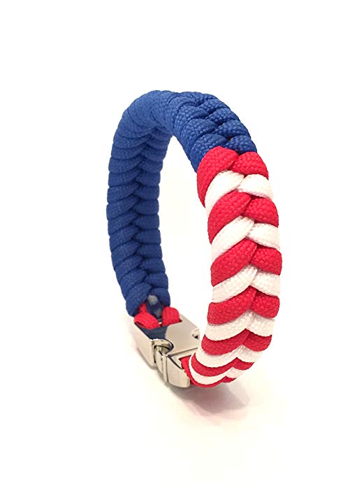 TRU550 American Flag Mens Jewelry Paracord Survival Bracelet