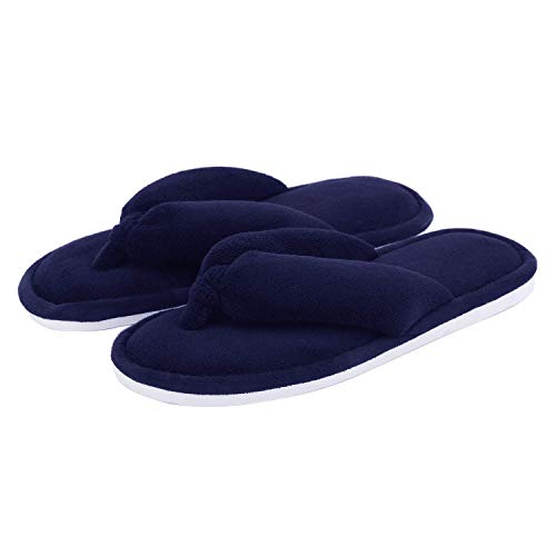 Indoor Slippers for Women Open Toe, Plush Anti Slip Flip Flops