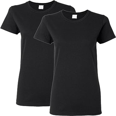 Gildan Women's Heavy Cotton T-Shirt, Style G5000L, 2-Pack