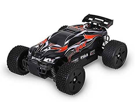 Holy Stone HS007 Remote Control Car High Speed Off-Road RC Racing Truck 1/16 2.4G 4WD RTR Includes Bonus Battery, Color Red