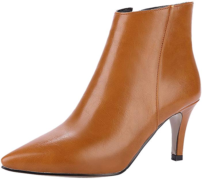 Latasa Women's Pointed-Toe Ankle Dress Booties