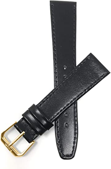 Bandini Leather Watch Band Strap - Classic - Slim - 2 Colors (with or Without Stitch) - 6mm, 8mm, 10mm, 12mm, 14mm, 16mm, 18mm, 20mm (Also Comes in Extra Long, XL)