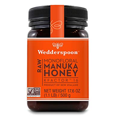 Wedderspoon Organic 100% Raw Premium Manuka Honey Kfactor 16+ - 17.6 Ounces