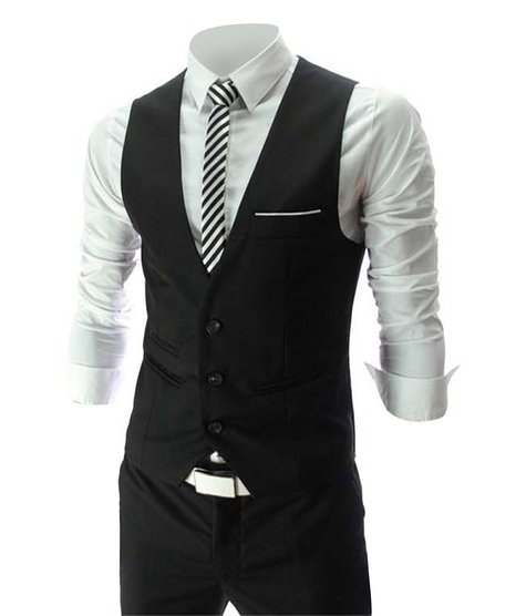 Zicac Men's Top Designed Casual Slim Fit Skinny Dress Vest Waistcoat