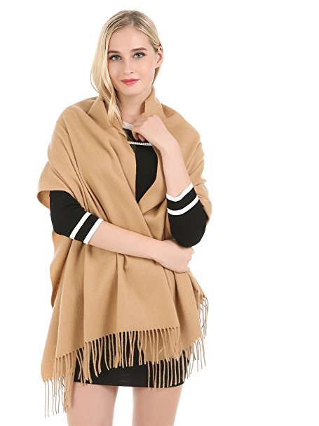 Saferin Large 78"x28" Women Soft Cashmere Wool Wraps Shawls Stole Scarf (43 Colors Available)