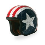 TORC T50 Route 66 34 Helmet with Rebel Star Graphic White Medium