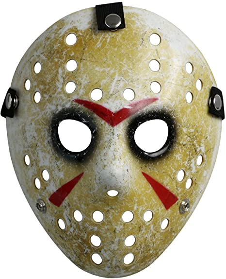 Costume Prop Horror Hockey Mask Halloween Myers Black Eyes