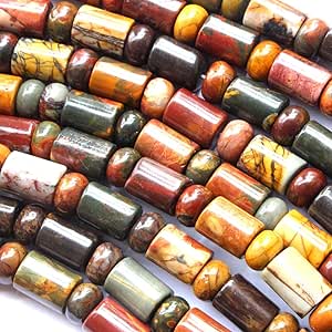 Natural Color Genuine Picasso Jasper rondelle 3 * 6mm Barrel 5 * 8mm Gemstone Jewelry Making Loose Beads