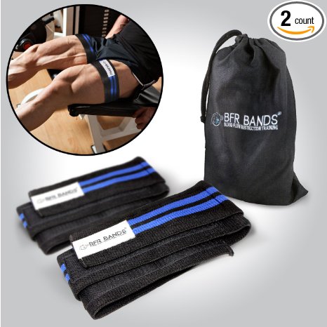 Double Wrap Occlusion Training Bands For Legs & Calves, 3 Inch Wide Knee Wrap Style Bands, Blood Flow Restriction Bands Give Lean & Fast Muscle Growth without Lifting Heavy Weights