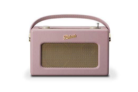 Roberts Radio Retro DAB / DAB  FM Wireless Portable Digital Bluetooth Radio Alexa Voice Controlled Smart Speaker Revival iStream 3 - Dusky Pink