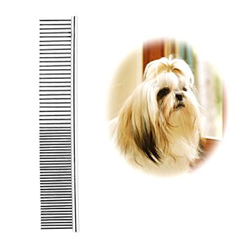 Pet Steel Grooming Comb Sparse Concentrated 2 in 1 for Grooming