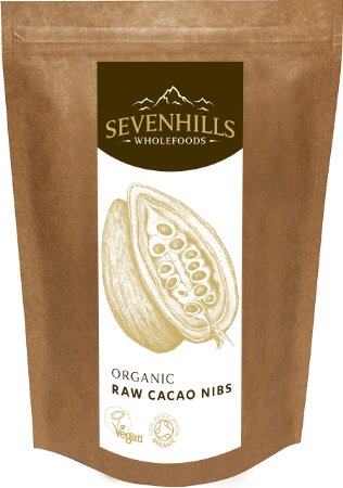 Sevenhills Wholefoods Organic Raw Cacao / Cocoa Nibs 500g, Soil Association certified organic