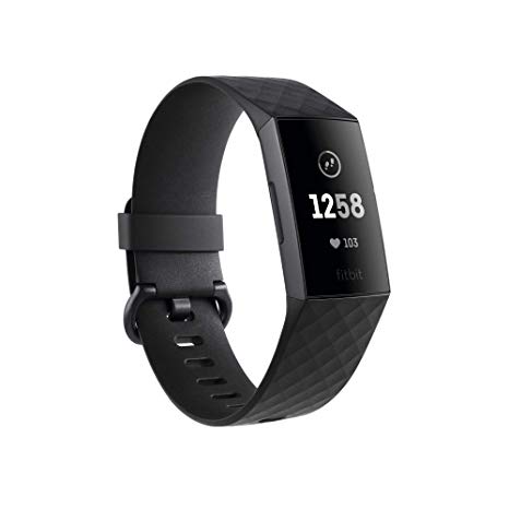 Fitbit Charge 3 Fitness Activity Tracker (Graphite and Black)