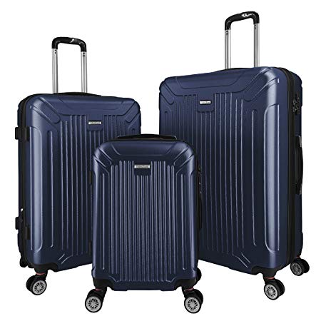3 PC Luggage Set Durable Lightweight Spinner Suitecase LUG3 GL8216 NAVY