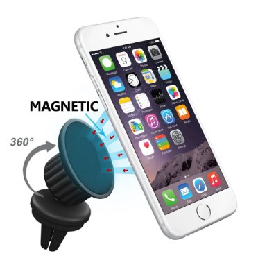 Magnetic Car Mount eLander8482 Air Vent Magnetic Universal Car Mount Holder with 360 rotate Tilt Swivel for Iphone 6 6 Plus 5s 4s Samsung Galaxy S6 S5 S4and Most of the Mobile Cell Smartphones