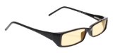 Computer Glasses with Peachlt Beige Polycarbonate Double Sided Anti-reflective Coating Scratch Coating and Uv Protection - Plastic Frame - 52-18-135
