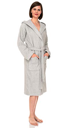 TowelSelections Women’s Hooded Robe, Turkish Cotton Terry Cloth Bathrobe