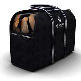 Firewood Carrier - Deluxury Fireplace Accessories Max Load Canvas Log Tote and Bag