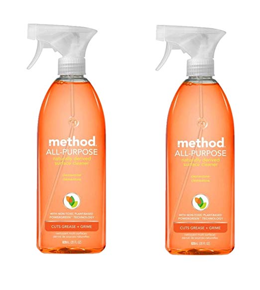 Method All Purpose Natural Surface Cleaning Spray - 28 oz - Clementine - 2 pk