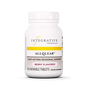 Integrative Therapeutics - ALLQLEAR - Fast-Acting Seasonal Support - Berry Flavored - 60 Chewable Tablets