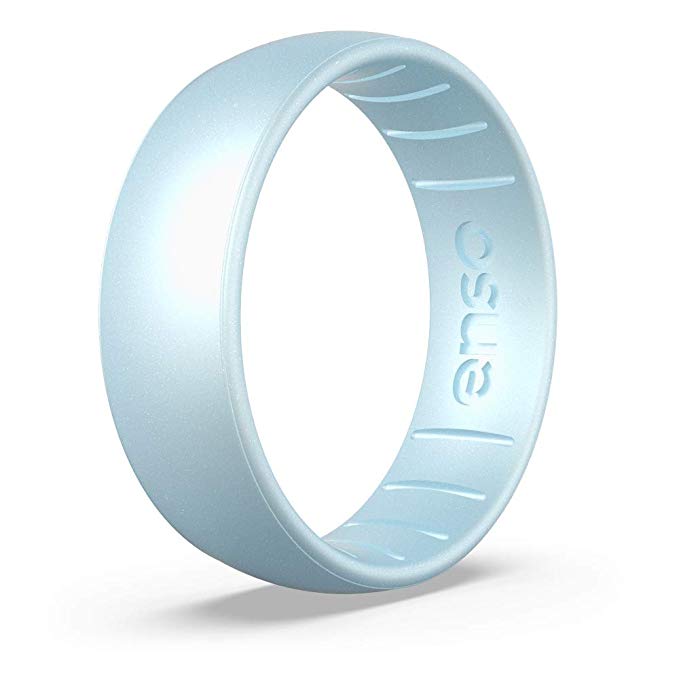 Enso Rings Classic Elements Silicone Ring | Made in The USA |Infused with Precious Elements | Lifetime Quality Guarantee | Comfortable, Breathable, and Safe