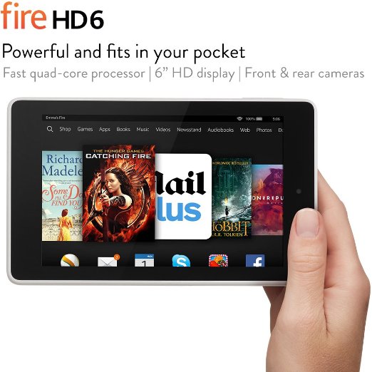 Fire HD 6 6 HD Display Wi-Fi 16 GB White - Includes Special Offers