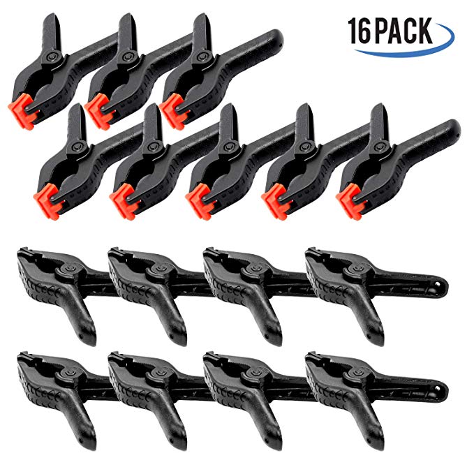 PARTYSAVING 3.5” and 4.25” Nylon Spring Clamps for Home Improvement Projects Crafts Fabrics 1.5” Jaw Opening Heavy Duty, APL1989