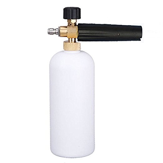 MATCC Snow Foam Cannon Adjustable Pressure Washer Foam Wash Gun 1L Bottle Car Wash Gun Snow Foam Lance With 1/4" Quick Connector