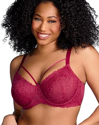 HSIA Minimizer Bras for Women Full Coverage, Unlined Lace Sexy Plus Size Underwire Bra for Large Breasts