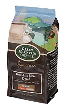 Green Mountain Coffee Breakfast Blend Decaf Ground Light Roast, 12 Ounce Bag