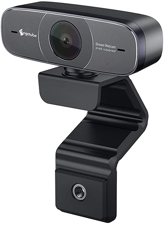 Pro USB Webcam Full HD 1080P HDR Video Streaming Web Cam Auto Focus with 2 Microphone Camera Compatible with Windows 10 Mac PC Xbox One OBS Skype
