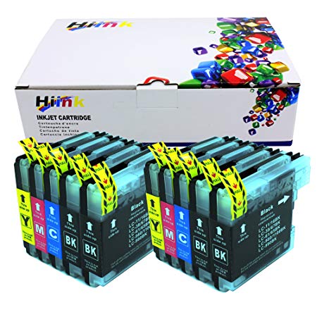 HIINK Compatible Ink Cartridge Replacement for Brother LC61 LC65 LC-65 Ink Cartridge use with DCP-165C DCP-375CW MFC-J220 MFC-255CW MFC-J265W MFC-5490CN MFC-6490CW(4B, 2C, 2M, 2Y, 10-Pack)