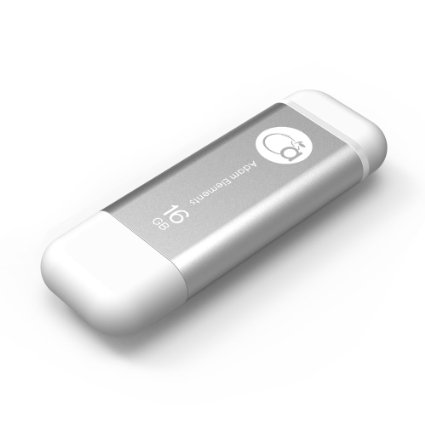 Adam Elements 16GB iKlips Lightning  USB 30 Dual-Interface Flash Drive - Silver